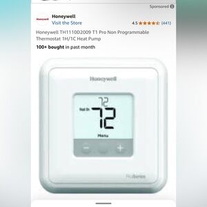 Honeywell White Programmable Thermostat
